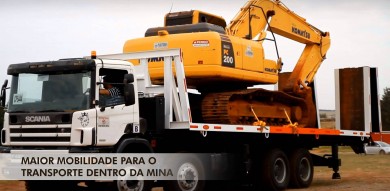 Plataforma para transporte de máquinas